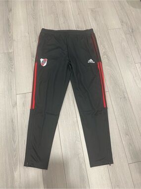 adidas Men River Plate tiro Black pants with Red Stripes